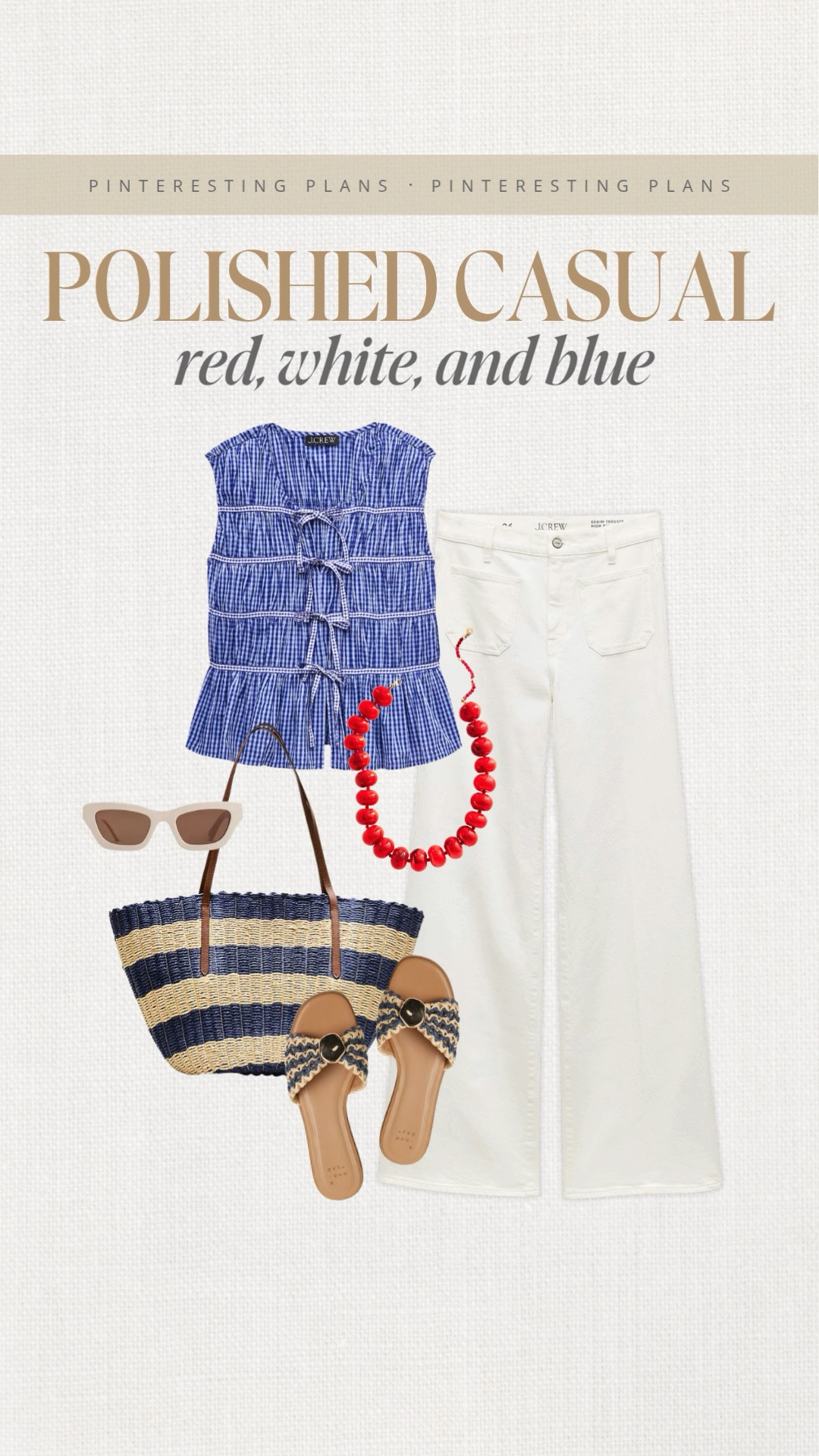 Polished casual, red, white, and blue 🙌🏻🙌🏻

#LTKdayinmylife #LTKSeasonal #LTKTravel