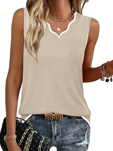 WIHOLL Womens V Neck Lightweight Sweaters Vest Dressy Casual Trendy Tank Tops All-Season Cozy Out... | Amazon (US)