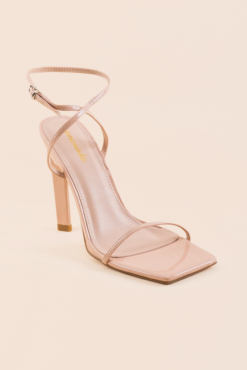 Women's Lemonade Katya Strappy Heels in Nude by Francesca's - Size: 10 | Francesca's