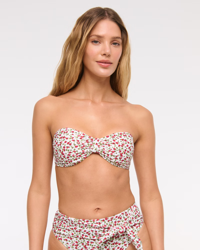 Knot-Front Bandeau Swim Top | Abercrombie & Fitch (US)