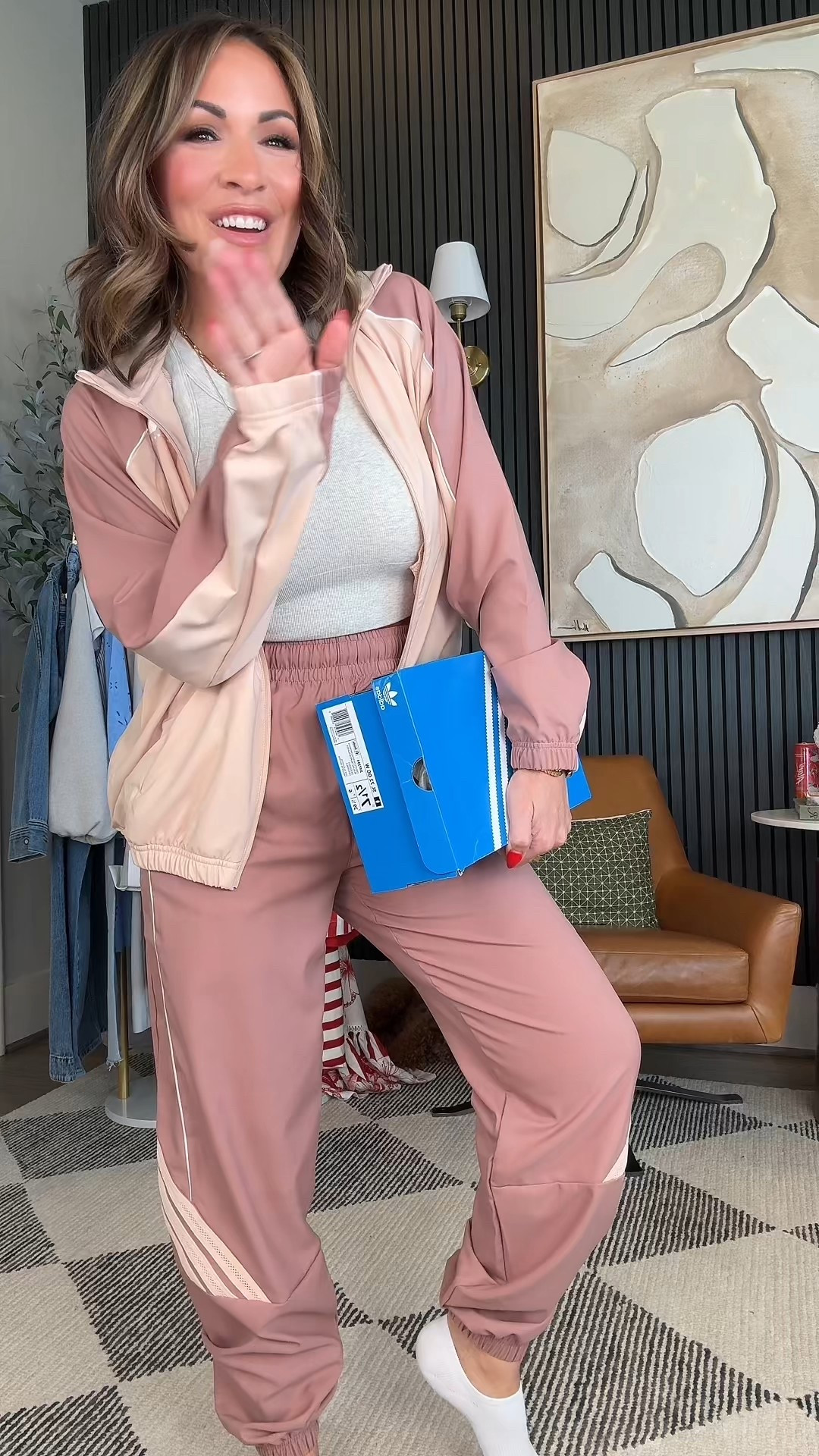 Sports mamas, this one’s for you! ⚡️ 

Whether you’re running errands, cheering from the sidelines, or just living that on-the-go life, this lightweight & breathable @adidas set has you covered.

Comfy, cute, and perfect for spring—because we need outfits that move with us, not against us.

Wearing a extra small in the jacket, extra small in the pants, and a 7.5 in the shoes!

5’2” • 130 lbs • 34DD • 25” waist

#adidaspartner #createdwithadidas #adidasSportswear #SpringStyle #MomLifeOnTheGo


#LTKPetite #LTKStyleTip #LTKOver40