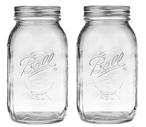 Ball Pint Mason Jar, Regular Mouth, 16 oz (3 Count) | Amazon (US)