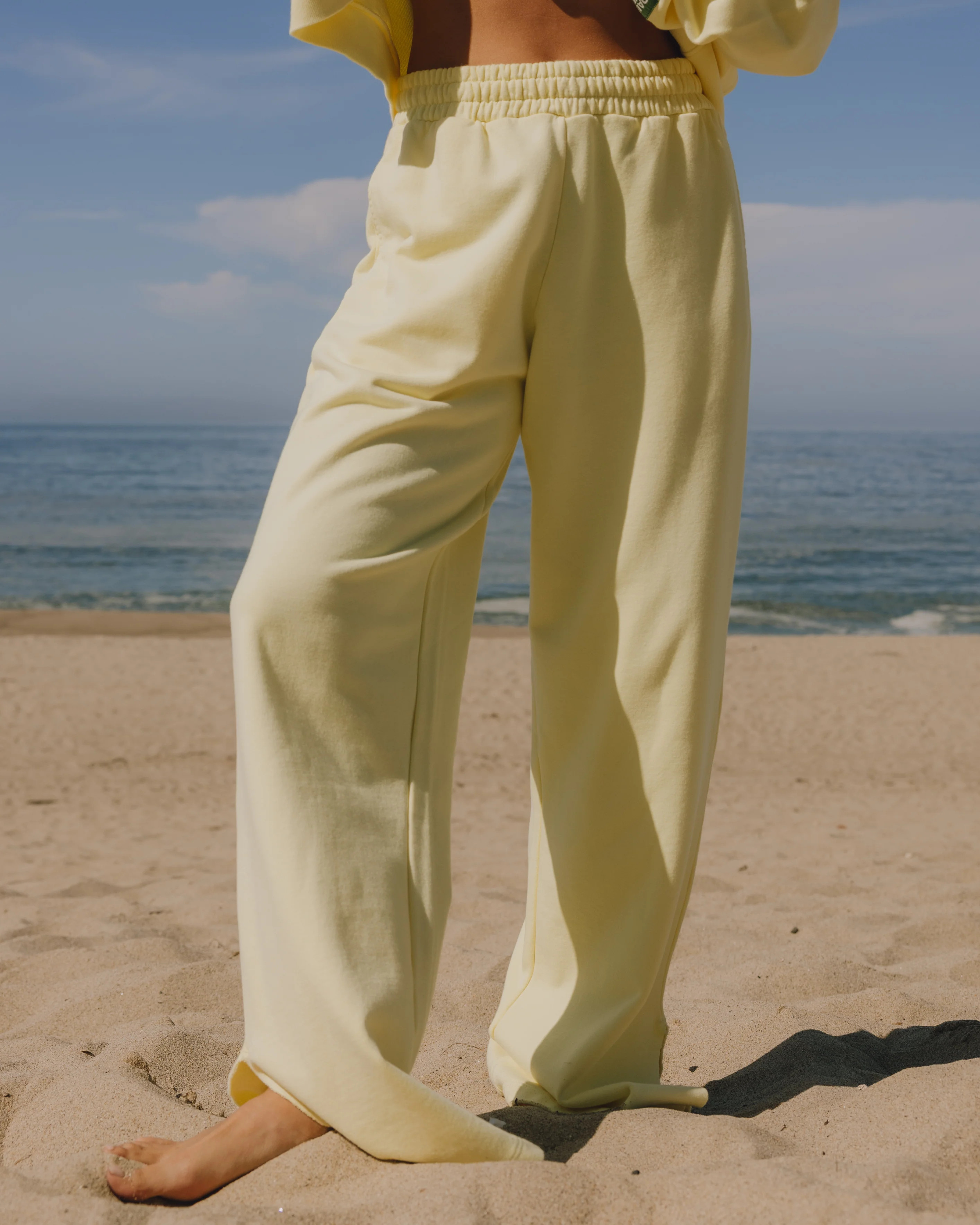 Wide Leg Sweatpants - Lemonade | Daily Drills LLC