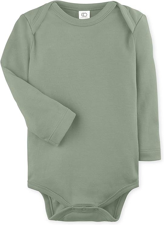 Colored Organics Unisex Baby Organic Cotton Bodysuit - Long Sleeve Infant Onesie | Amazon (US)
