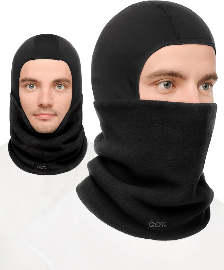 GOT Sports Ski Mask for Men - Balaclava with Fleece Neck Warmer for Cold Weather - Windproof Shie... | Amazon (US)