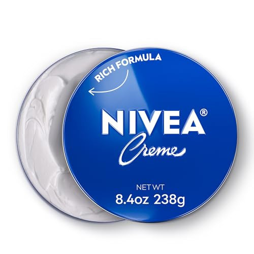 NIVEA Creme Body, Face and Hand Moisturizing Cream, German Formula, Rich Body Moisturizer with Provitamin B5, 8.4 Oz Tin | Amazon (US)