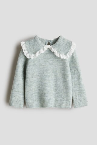 H & M - Sweater with Peter Pan Collar - Green | H&M (US + CA)