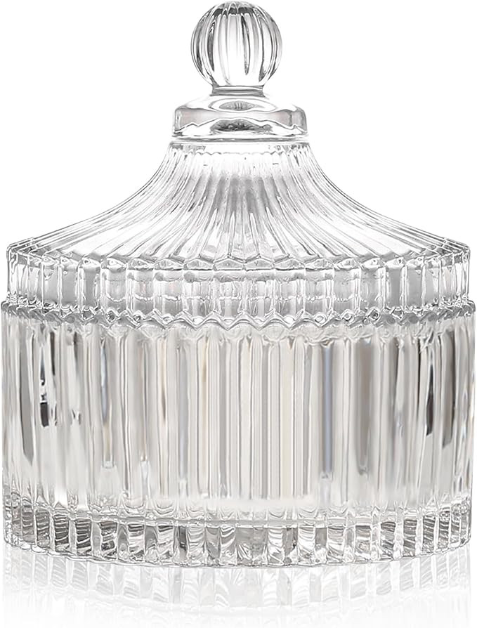 Gifts For Women Glass Jars With Lids Candy Dish Aesthetic Room Home Decor Trinket Dish Decorative... | Amazon (US)