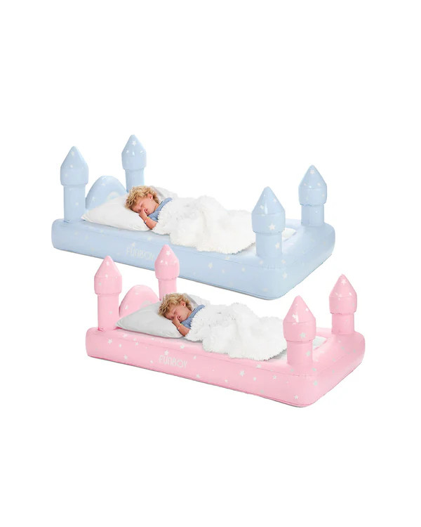 Pre-Order Pink & Blue Castle Sleepover Kids Air Mattress - 2 Pack | FUNBOY
