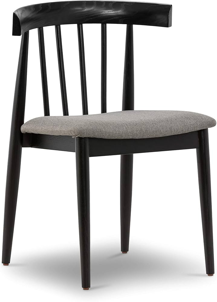 POLY & BARK Dante Dining Chair, Black | Amazon (US)