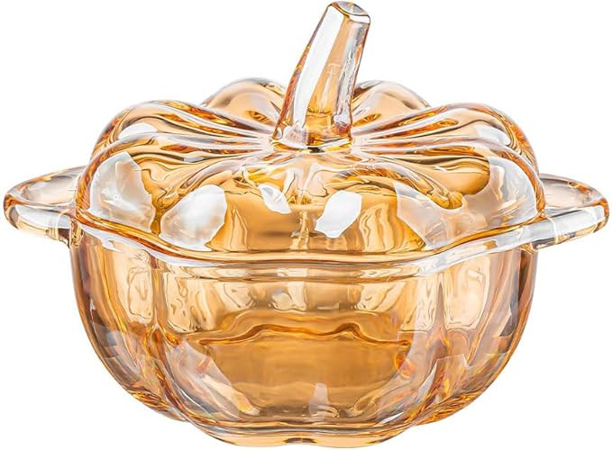 Crystal Glass Candy Serves, Crystal Glassware Dessert Storage & Home Decor,Thanksgiving Servers D... | Amazon (US)