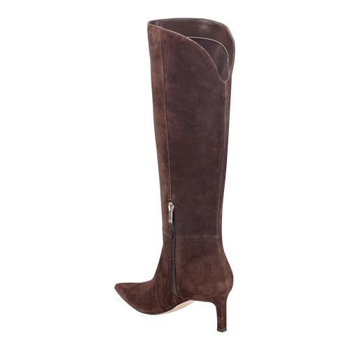 Marc Fisher LTD Womens Esmee Dark Brown Suede 6.5 Medium | Amazon (US)