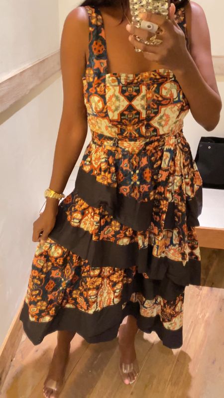 Fall Dresses from Anthropologie 

Tired on this gorgeous dress the last week. Love the prints and the tier ruffle details. Has a waist strap tie and runs true to size. Wearing a size small. Perfect for fall. 

Fall Outfit, Fall Outfits, Fall Dress, Fall Dresses, Dresses, 

#TheFabulous1Blog 

#LTKover40 #LTKSeasonal #LTKwedding