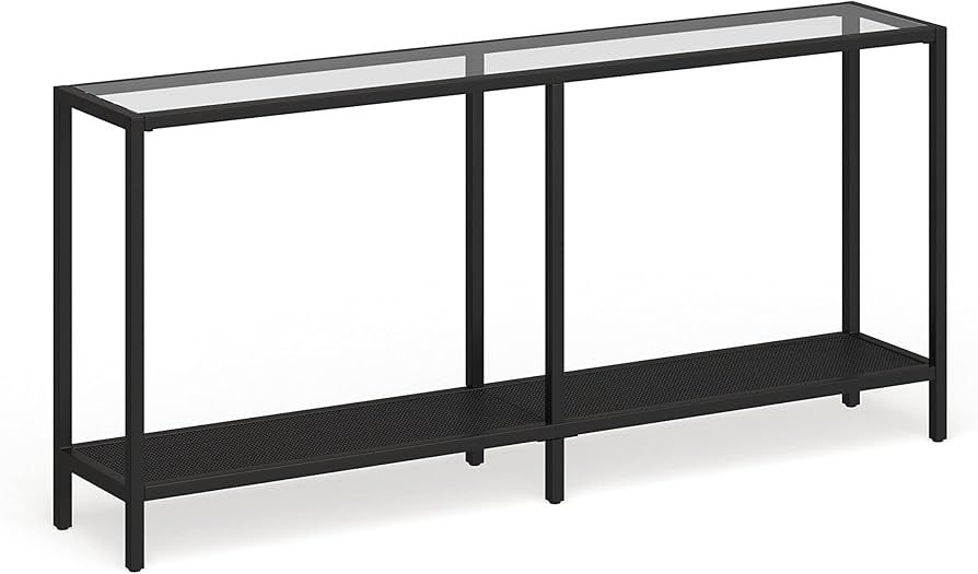 Henn&Hart 64" Wide Rectangular Console Table in Blackened Bronze, Entryway Table, Accent Table fo... | Amazon (US)