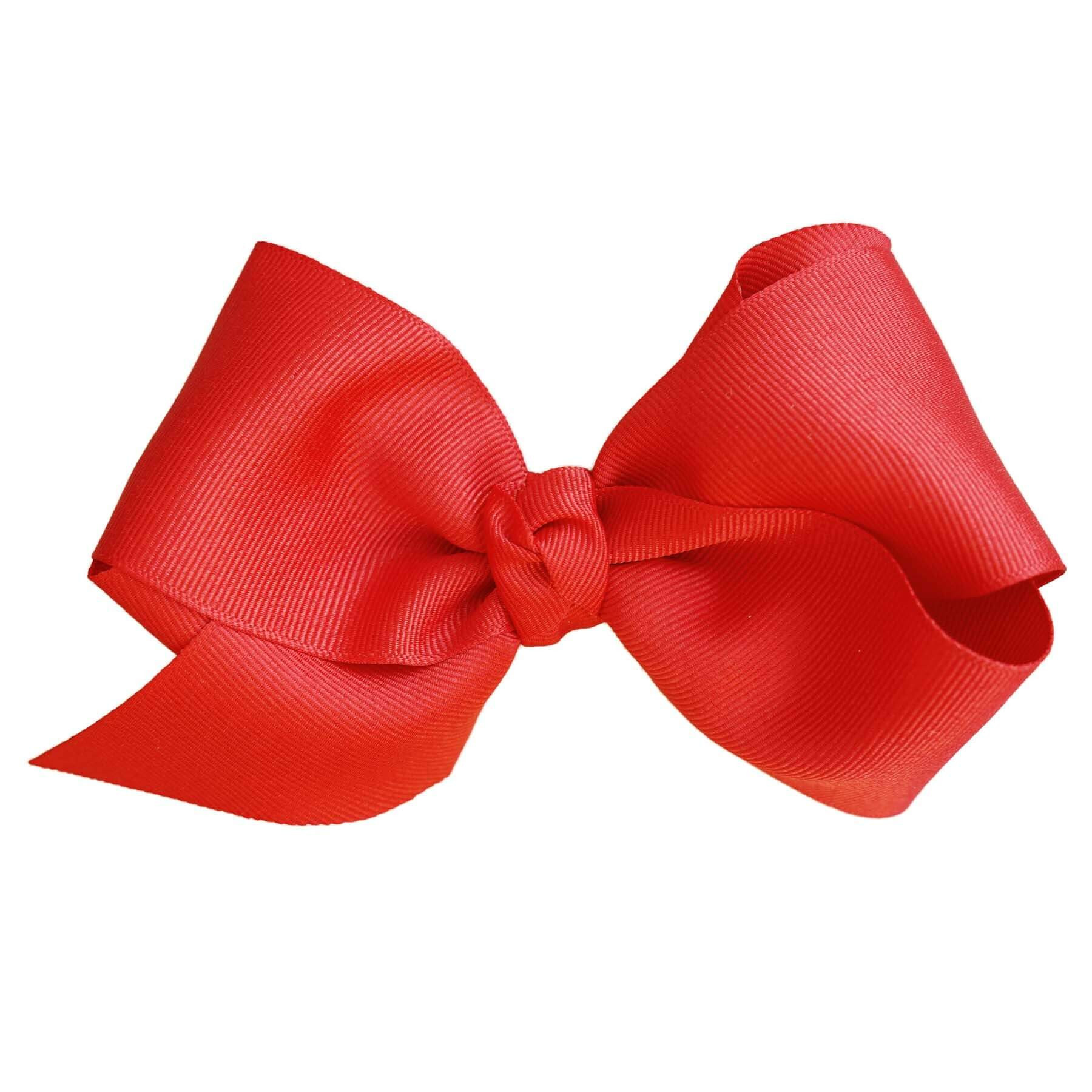 Large Ribbon Bow With Clip | Red | Caden Lane