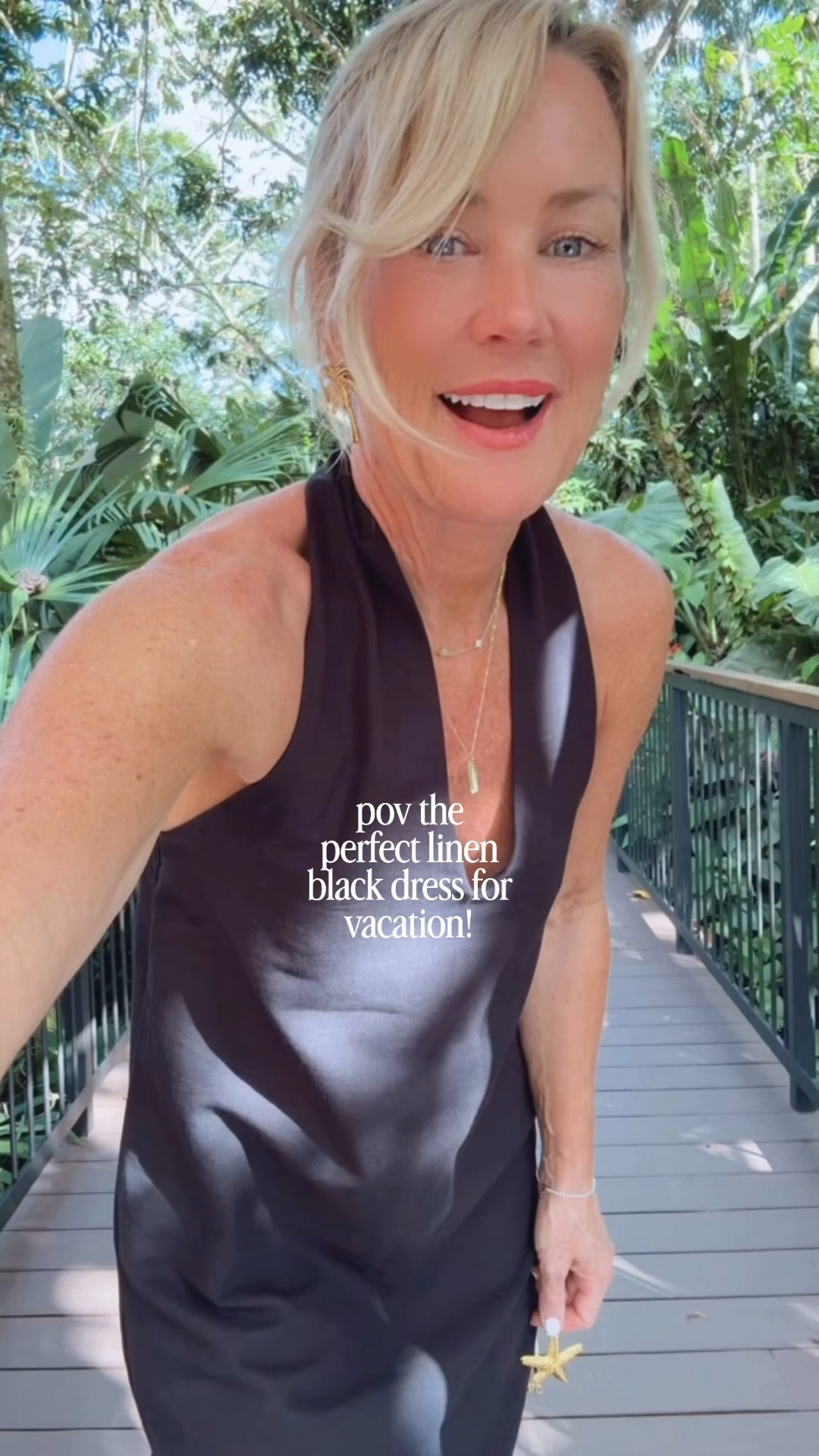 The easiest dinner outfit for vacation! This classic and timeless black linen dress is perfect for summertime. A staple you need in your closet. 

Dress: xs￼

#LTKSeasonal #LTKOver40 #LTKTravel