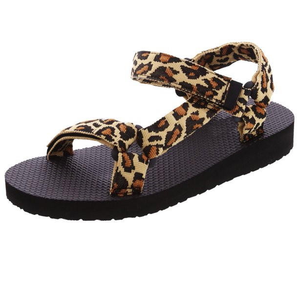 SNJ Women's Open Toe Slide Flat EVA Foam Hook and Loop Sandal - Walmart.com | Walmart (US)