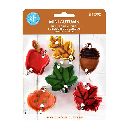 R&M International Llc Mini Autumn 6-pc. Cookie Cutters, One Size, Multiple Colors | JCPenney