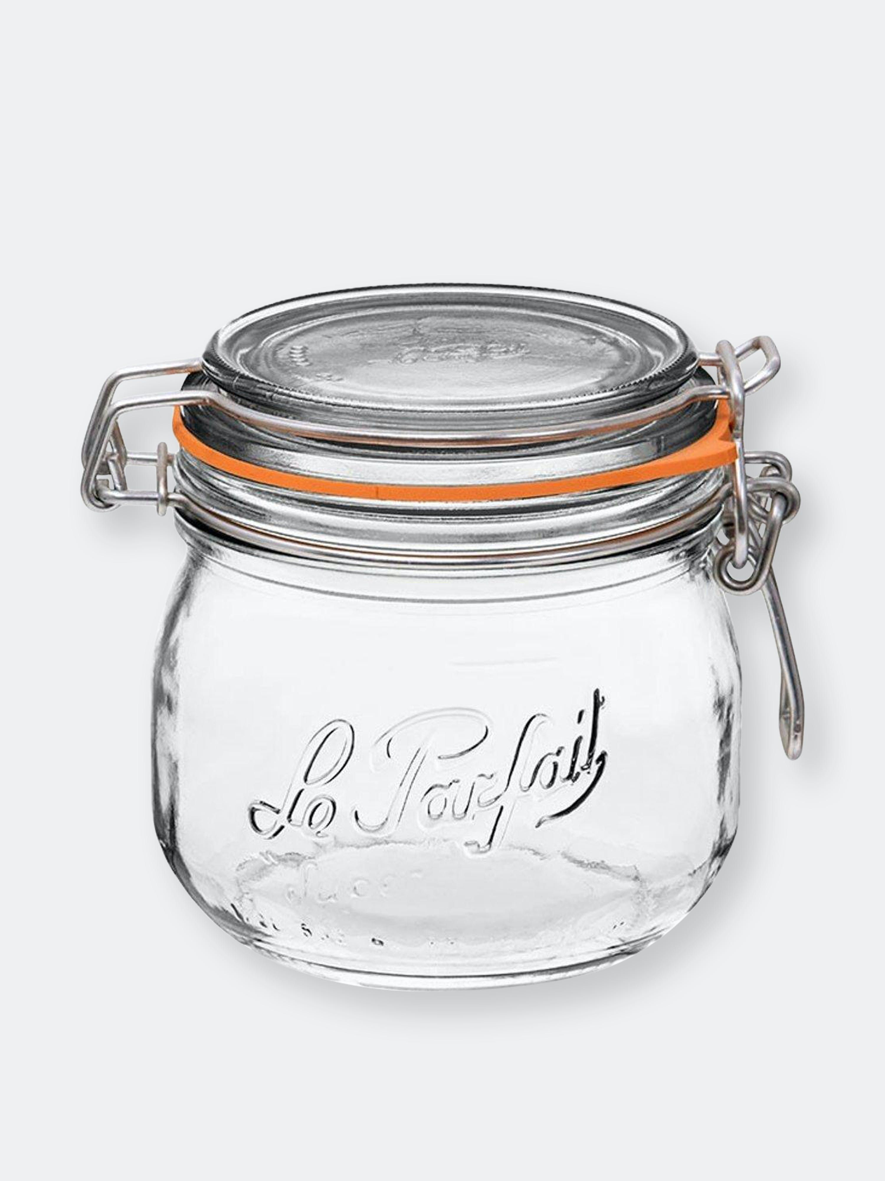 Le Parfait Super Jars - 500ML (16OZ)/ SET OF 6 - Also in: 750ML (24OZ)/ SET OF 6, 250ML (8OZ) / SET  | Verishop