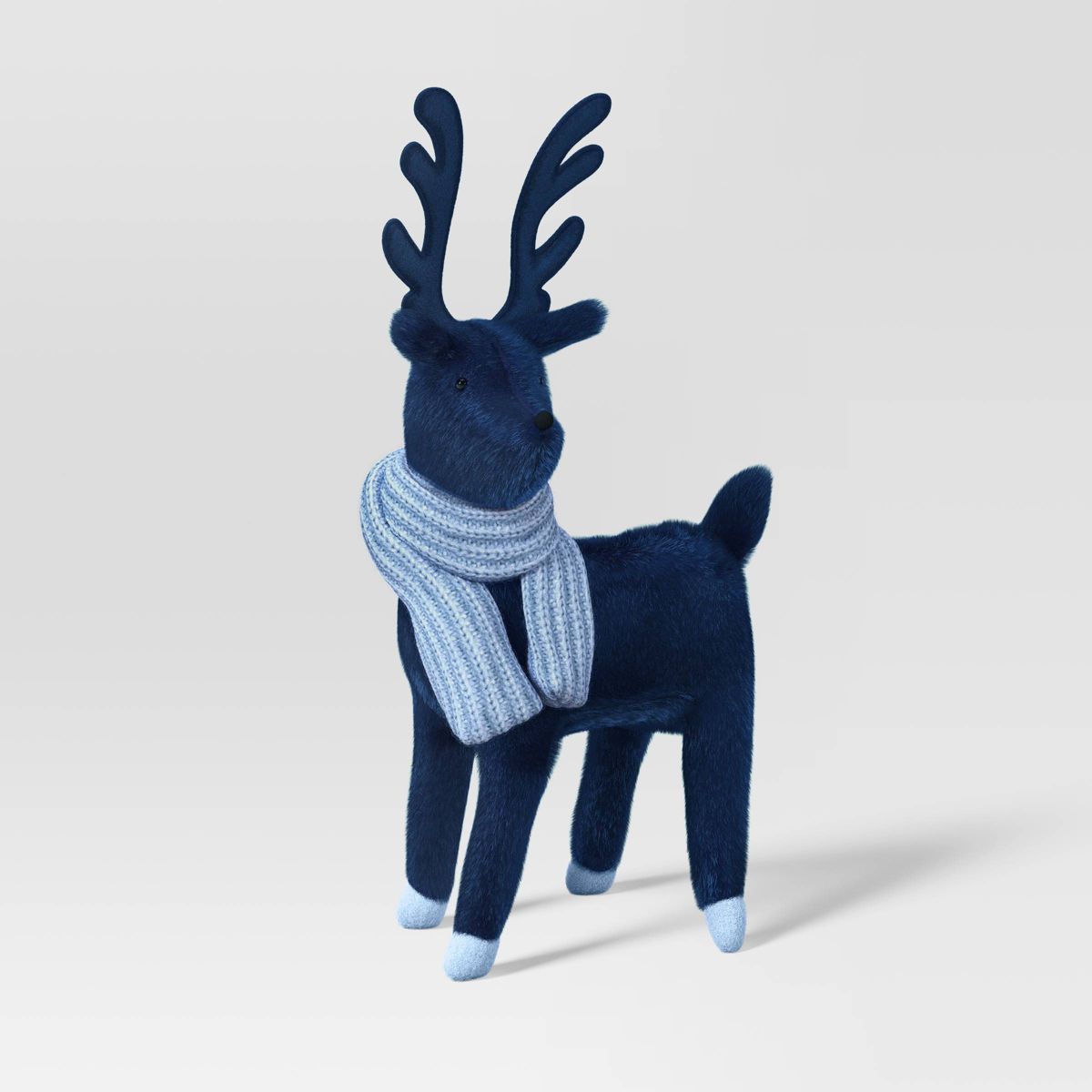 14.5" Plush Deer Wearing Scarf Animal Christmas Figurine - Wondershop™ | Target