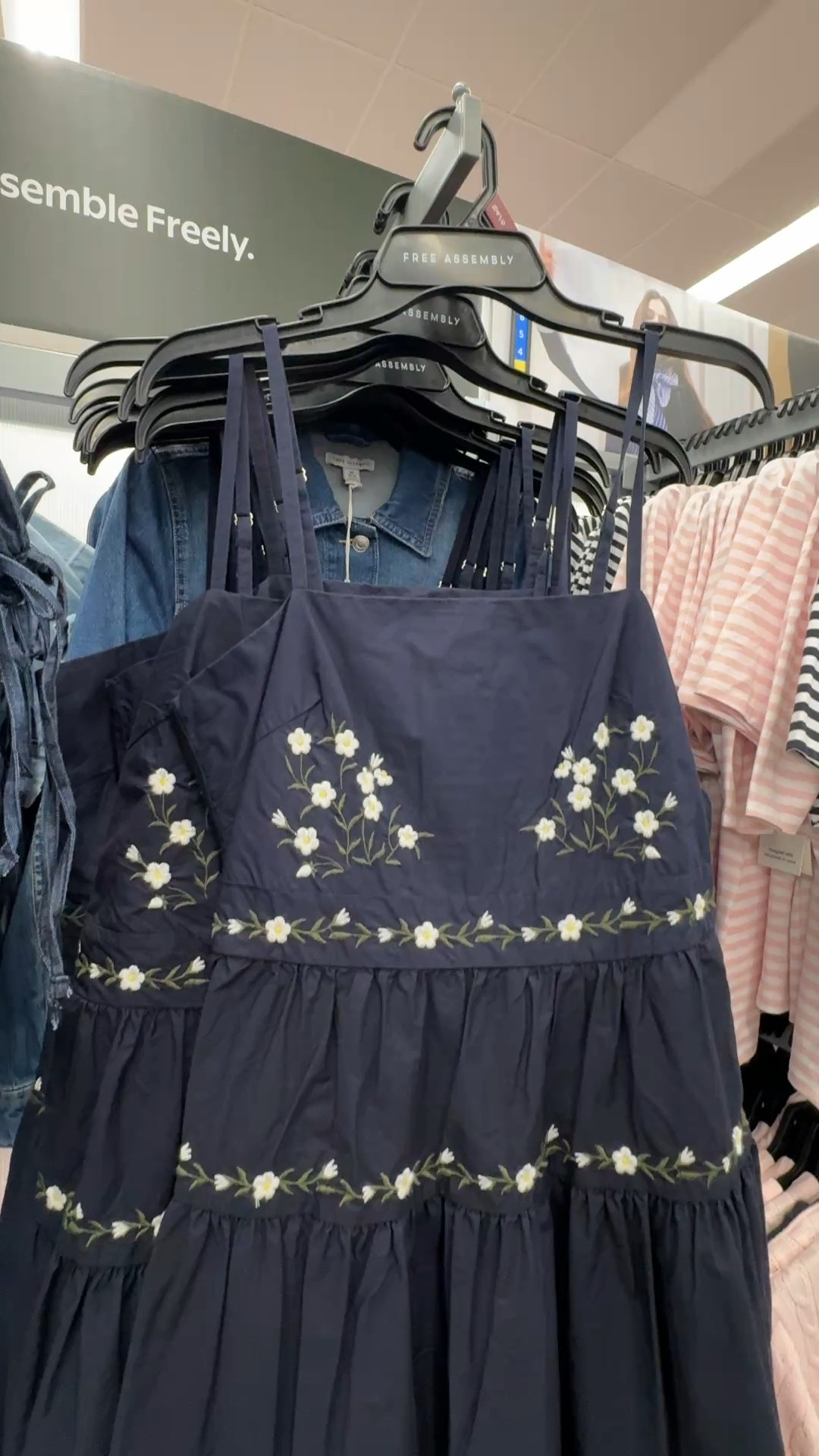 Navy blue midi dress from Walmart!

#LTKootd