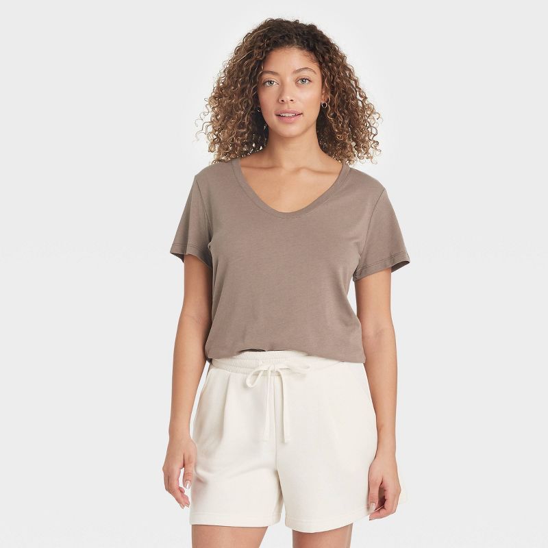 Women's Short Sleeve Scoop Neck T-Shirt - A New Day™ | Target