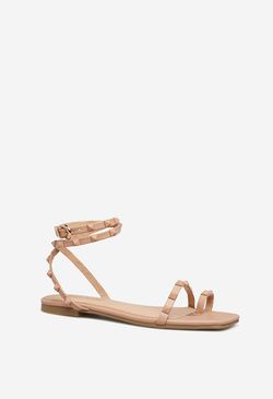Worth The Hype Embellished Flat Sandal | ShoeDazzle