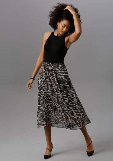 Aniston SELECTED Partykleid im Animal-Print | OTTO (DE)