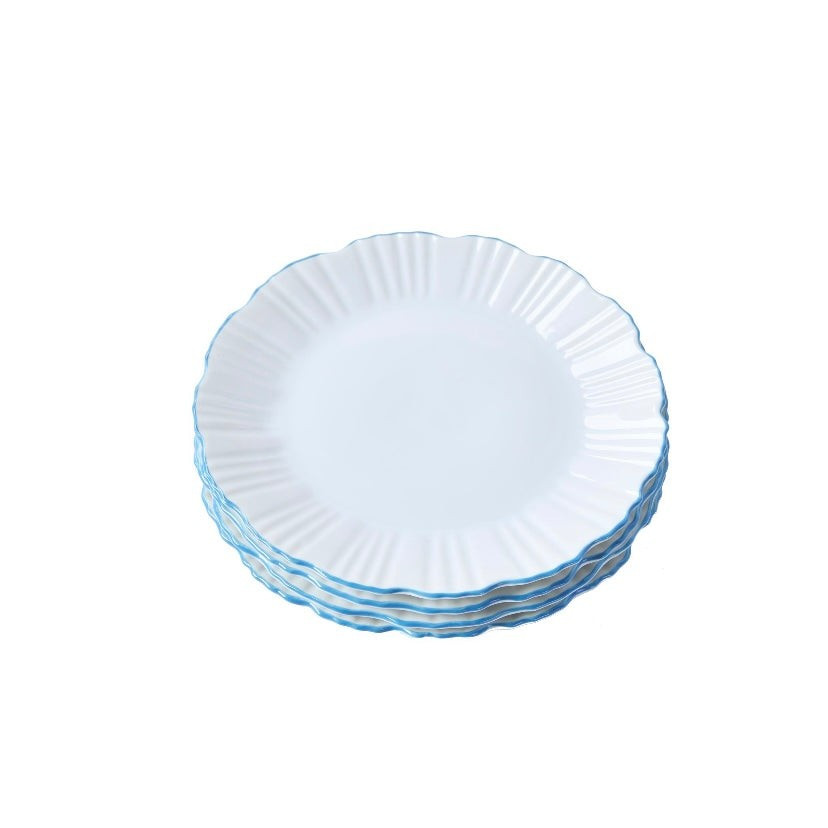 Ruffle Edge 9" Everything Plate, Set of 4 | Amanda Lindroth