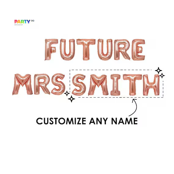 Future Mrs Custom Balloon Banner  Bridal Shower Decoration  | Etsy | Etsy (US)