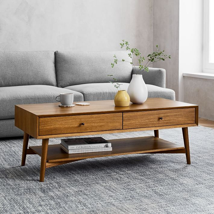 Mid-Century Storage Coffee Table (47.5") | West Elm (US)