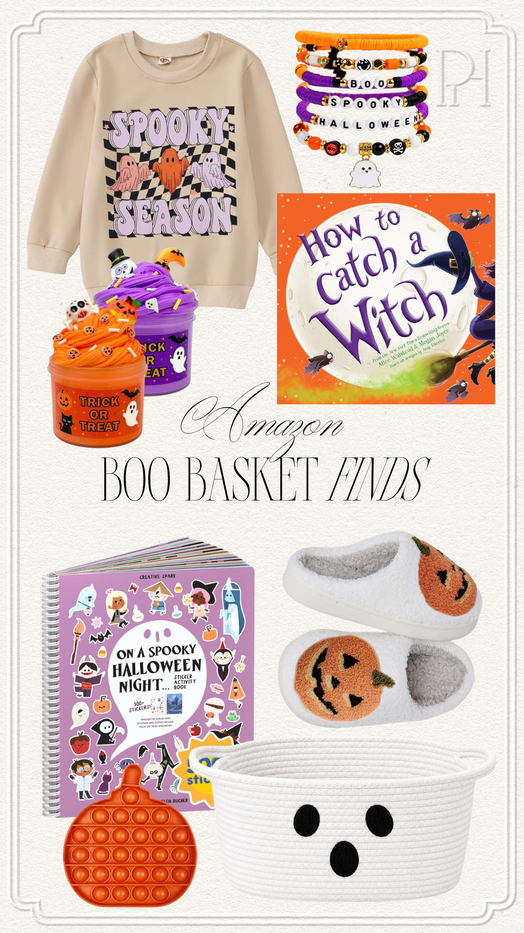 Amazon finds that are perfect for the kids' boo baskets!

Boo basket, Halloween toys, girls Halloween sweatshirt, Halloween bracelets, slime, Halloween sticker book, kids pumpkin slippers, ghost basket, Halloween books, kids books, pumpkin toy, kids Halloween toys 

 #LTKmomlife #LTKSeasonal #LTKKids
