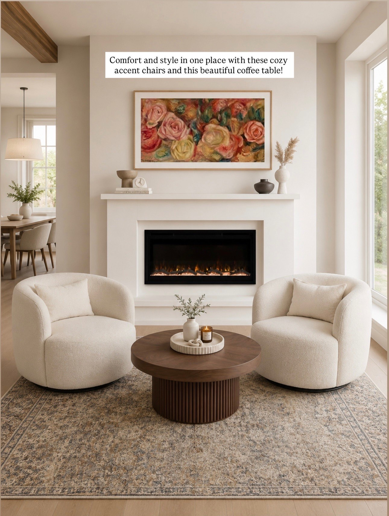 Comfort and style in one place with these cozy accent chairs and beautiful coffee table!

#LTKSaleAlert #LTKHome