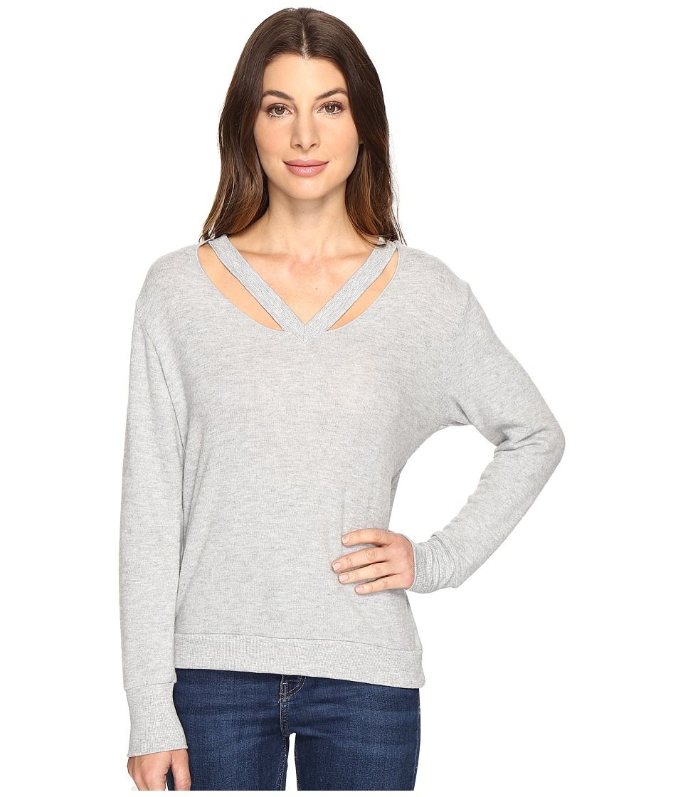 LNA - Double Fallon Sweater (Heather Grey) Women's Sweater | Zappos
