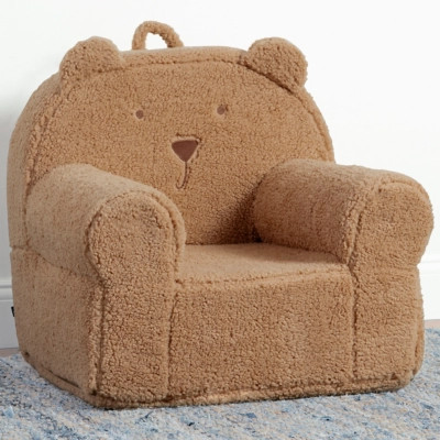 babyGap by Delta Children Sherpa Bear Chair, Tan | Ashley