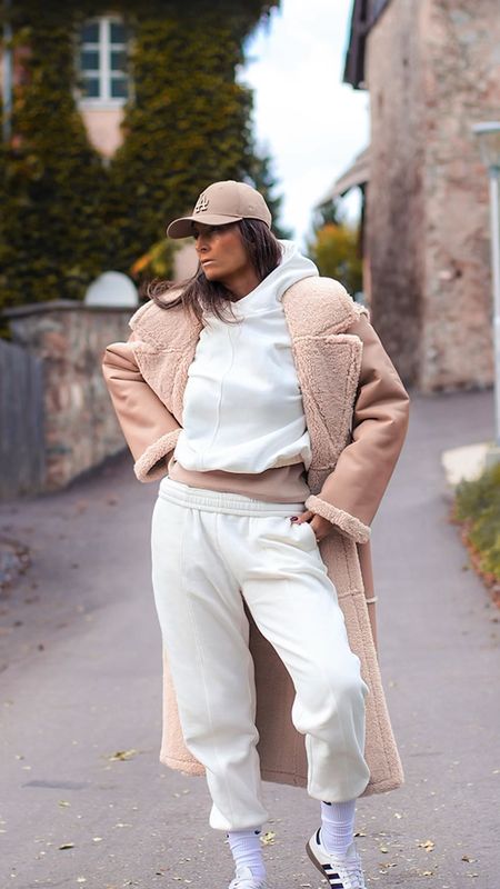 In this video, I'm sporting a white tracksuit paired with classic Sambas sneakers, but what takes this look to the next level is the beige oatmeal-hued vegan leather coat. #LTKxadidas

#LTKstyletip #LTKeurope
