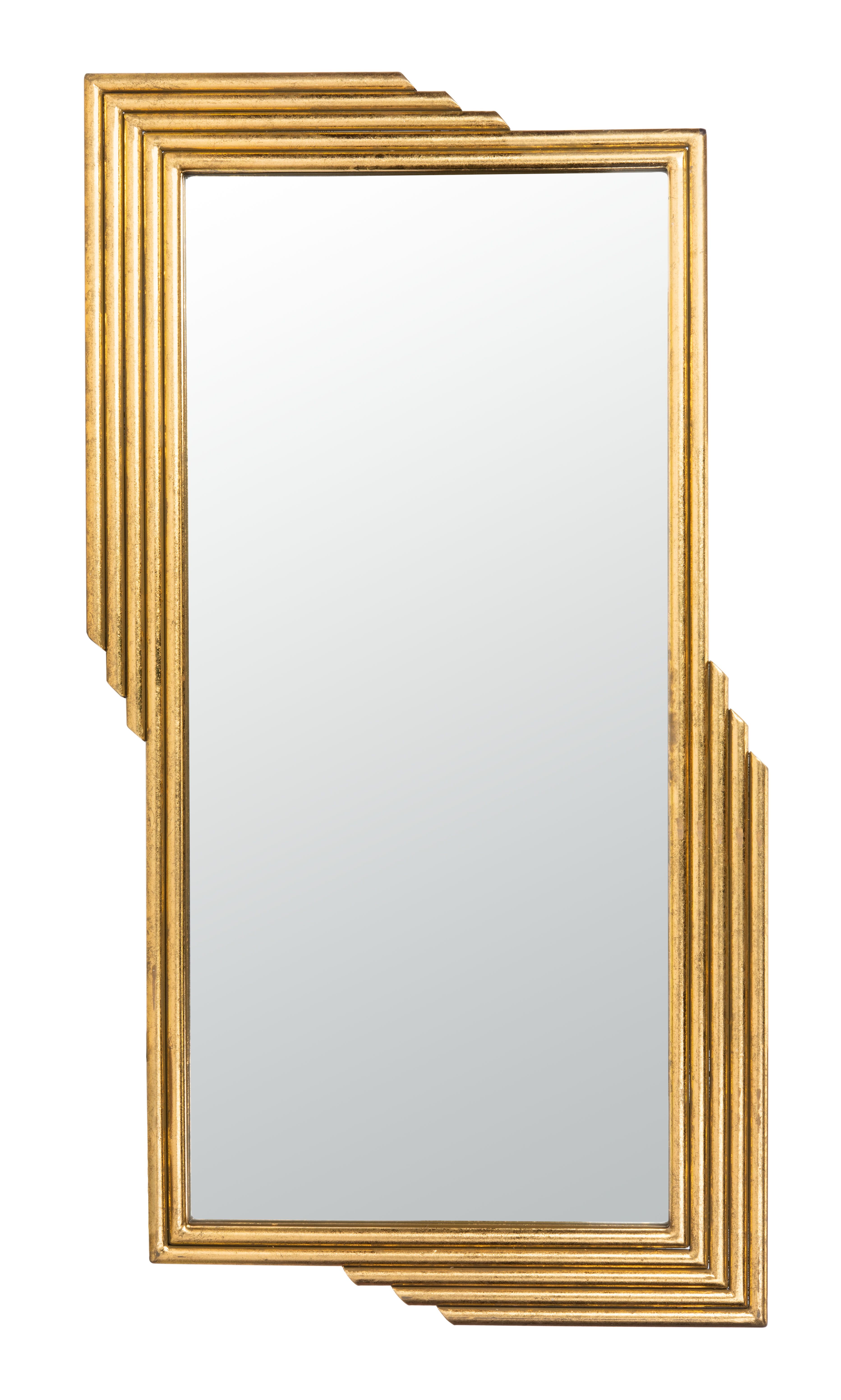 Safavieh Trenla Radiant Lines Rectangular Mirror, Gold Foil - Walmart.com | Walmart (US)