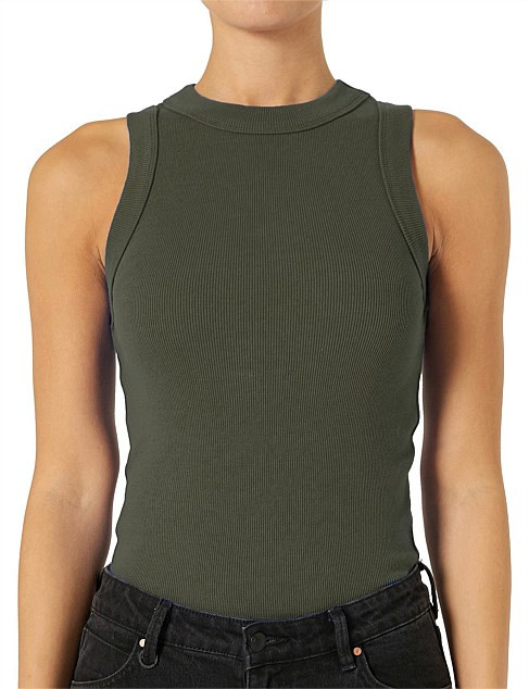 Neuw Denim Jonesy Rib Cotton Singlet | David Jones | David Jones (Australia & New Zealand)
