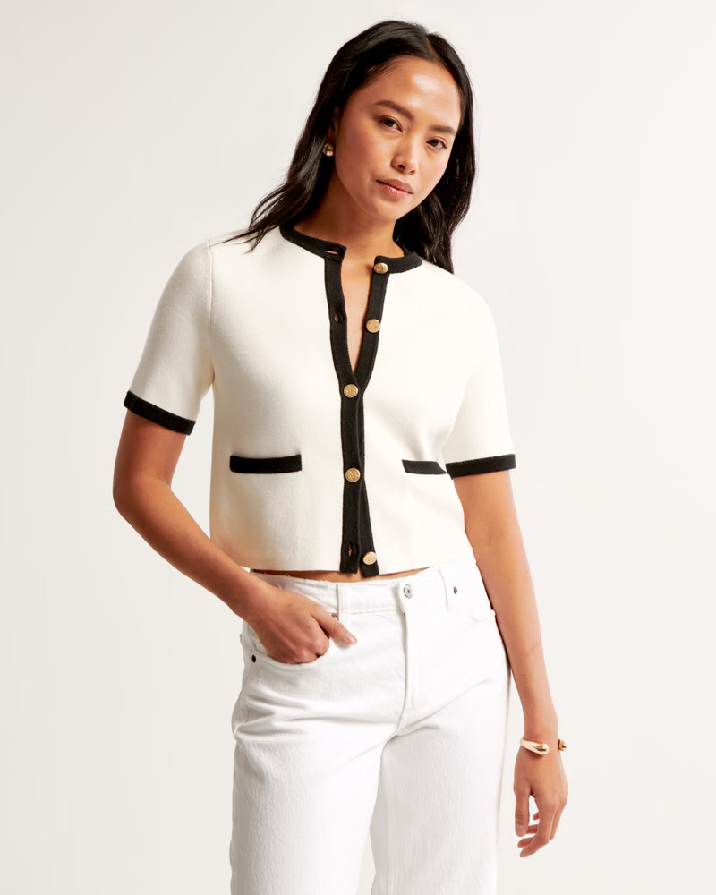 LuxeLoft Button-Up Crew Tee | Abercrombie & Fitch (US)