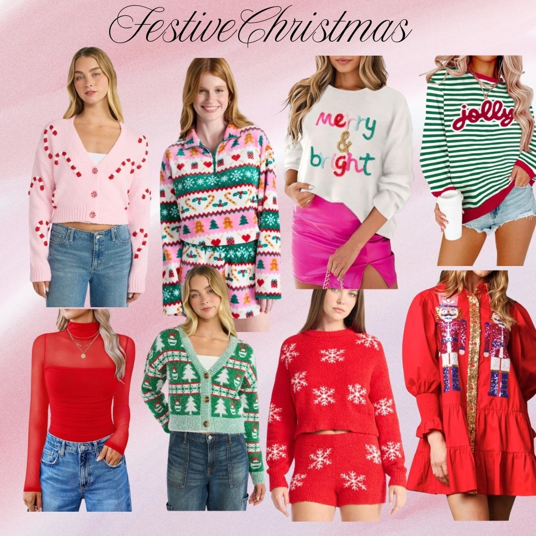 Festive Christmas finds! Christmas sweaters and fleeces. Love this nutcracker dress too!
#walmart #amazon #walmartchristmas #amazonchristmas #christmassweater #christmasfleece #christmasoutfit 

#LTKFindsUnder50 #LTKFindsUnder100 #LTKHoliday