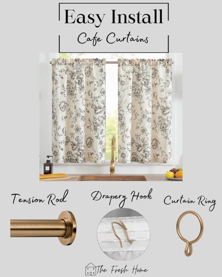 Love these Amazon cafe curtains! Home. Easy DIY 

#LTKstyletip #LTKhome #LTKfindsunder50