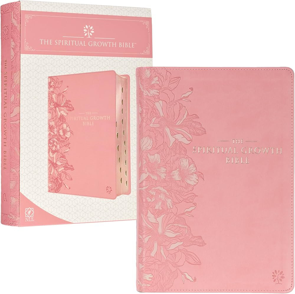 The Spiritual Growth Bible, Study Bible, NLT - New Living Translation Holy Bible, Faux Leather, P... | Amazon (US)