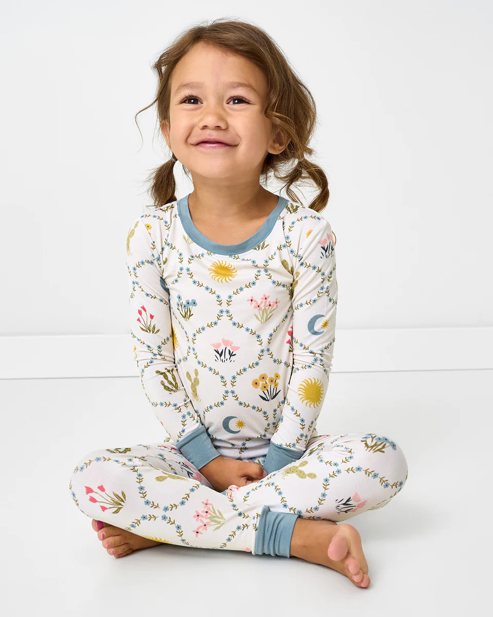 Desert Meadow Two-Piece Pajama Set | Little Sleepies