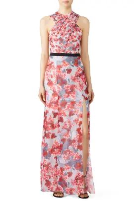Red Floral Gown | Rent the Runway