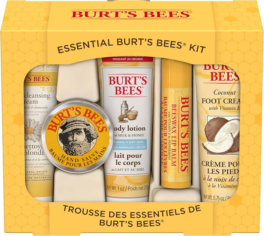 Burt's Bees Gifts Ideas - Essential Everyday Beauty Set, 5 Travel Size Products - Deep Cleansing ... | Amazon (US)