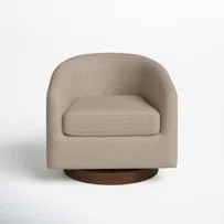 Bennett Upholstered Swivel Barrel Chair | Wayfair North America