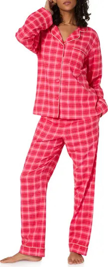 Print Stretch Organic Cotton Pajamas | Nordstrom
