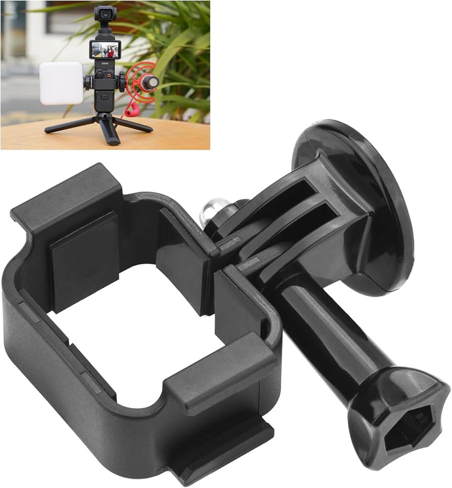 BRDRC Pocket 3 Extension Adapter, Dual Cold Shoe Mount Camera Extender Frame for DJI Osmo Pocket ... | Amazon (US)