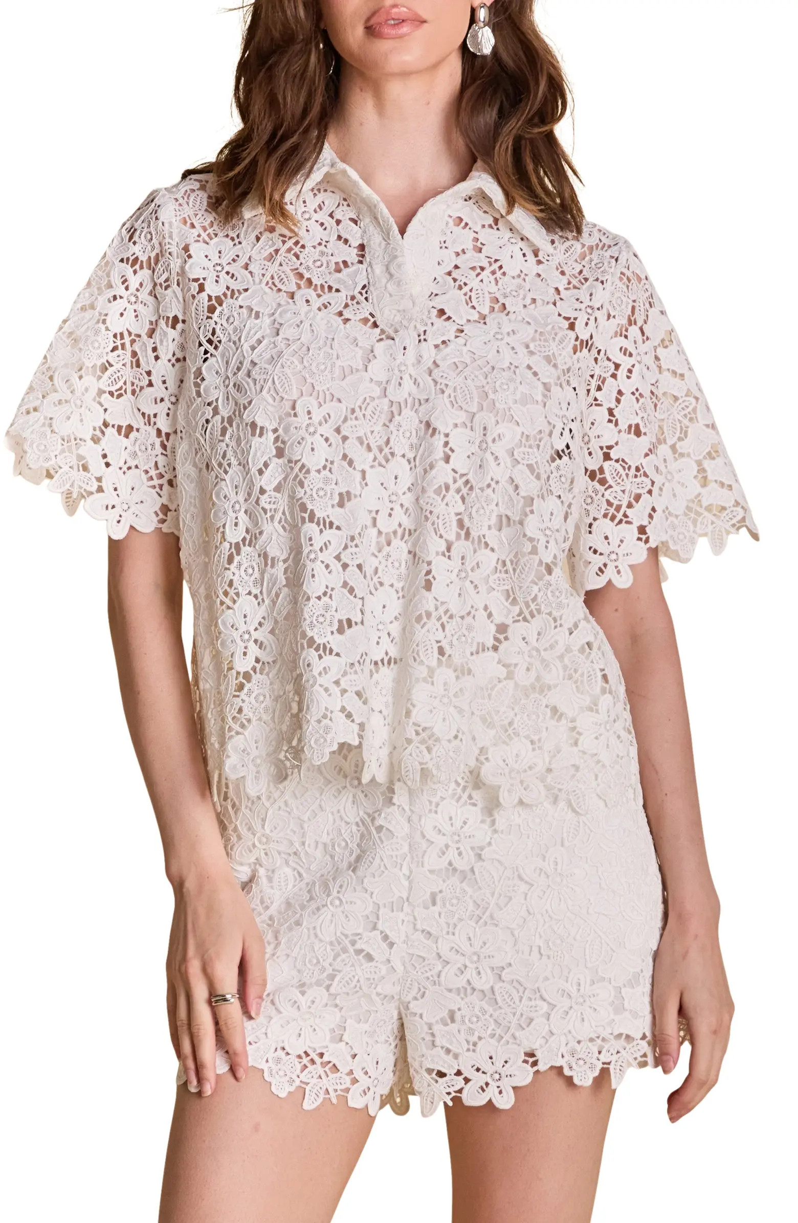 Lace Collar Shirt | Nordstrom