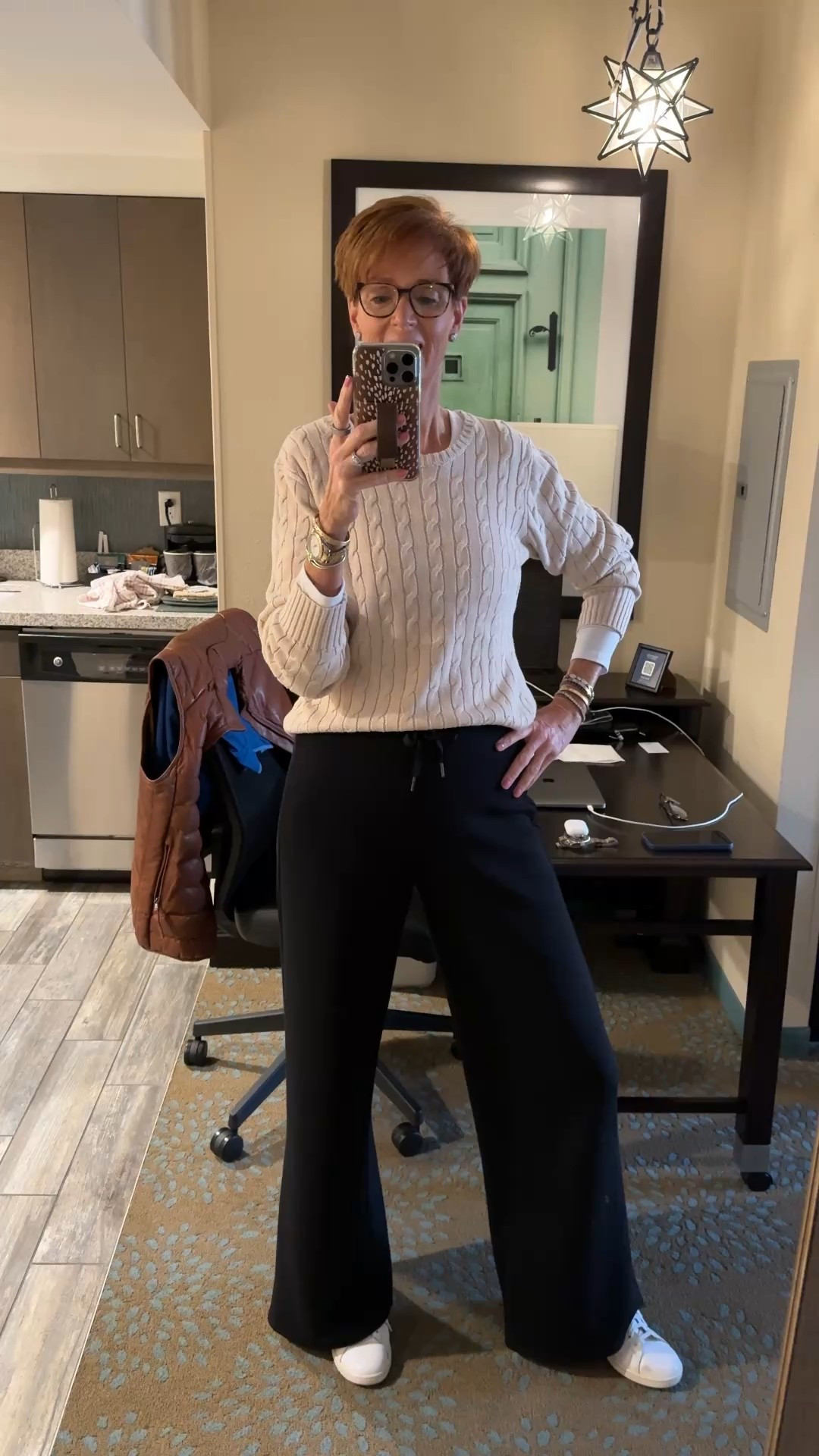 Hi! For reference, I am 55 years old, I am 6’1”. I have a 35” inseam. I wear a small or medium in most tops, an 8 or a 10 in most bottoms, an 8 in most dresses, and a size 9 shoe. 

Make sure to subscribe to my newsletter found in my bio so you don’t miss out on my must have favorites! And download the LTK app, follow my LTK shop, and favorite this post or your favorite items to get notified when they go on sale!

Over 50 fashion, tall fashion, workwear, everyday outfits, timeless outfits, Classic Outfits

spring outfit, travel outfit, ballet flats, wedding guest outfit, vacation outfit, travel essentials, organization, sweater dress, jeans, boots, loungewear, date night, watch now, office outfit, spring break outfit, living room refresh, home refresh, spring dresses, corded sweater, black joggers, spanx air essentials, 

#LTKWatchNow #LTKOver40 #LTKSeasonal